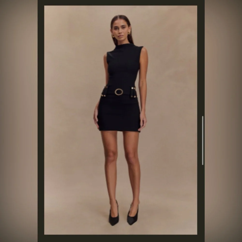 Meshki - Scheana Stretch Crepe Mini Dress - Picture 3 of 3